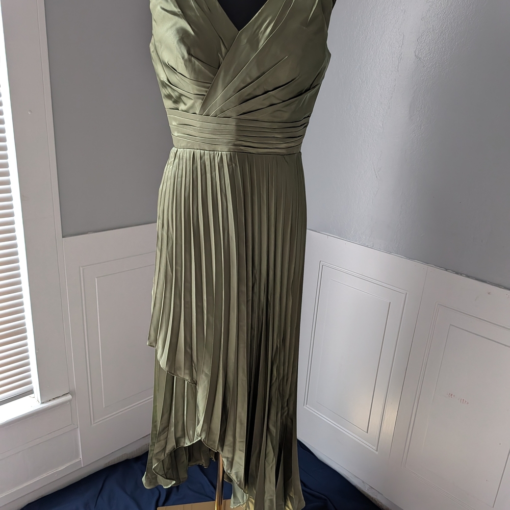 Fashion Brand Company Asymmetrical Olive Dress